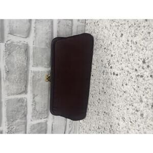 Vintage Ingber Brown Satin Clutch Purse